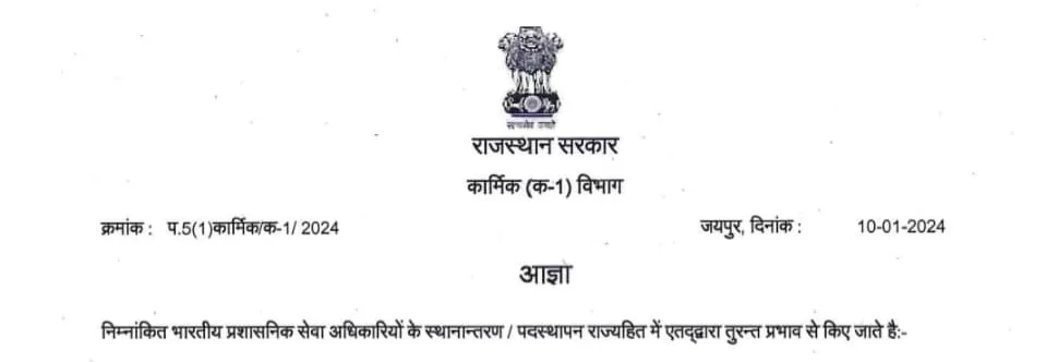 वो अफसर जो सरकार को चलाएंगे, आईएएस अफसरों की ट्रांसफर लिस्ट यहां देखें