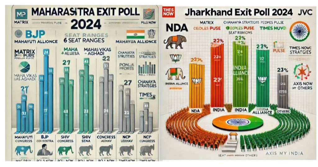 महाराष्ट्र-झारखंड चुनाव : एग्ज़िट पोल्स का विश्लेषण