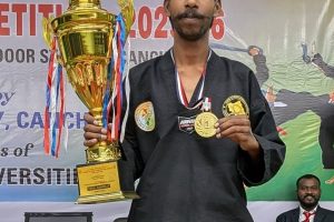उदयपुर के यश गमेती ने मणिपुर में लहराया जीत का परचम : इंटर यूनिवर्सिटी ‘थांग-था’ चैंपियनशिप में जीता गोल्ड